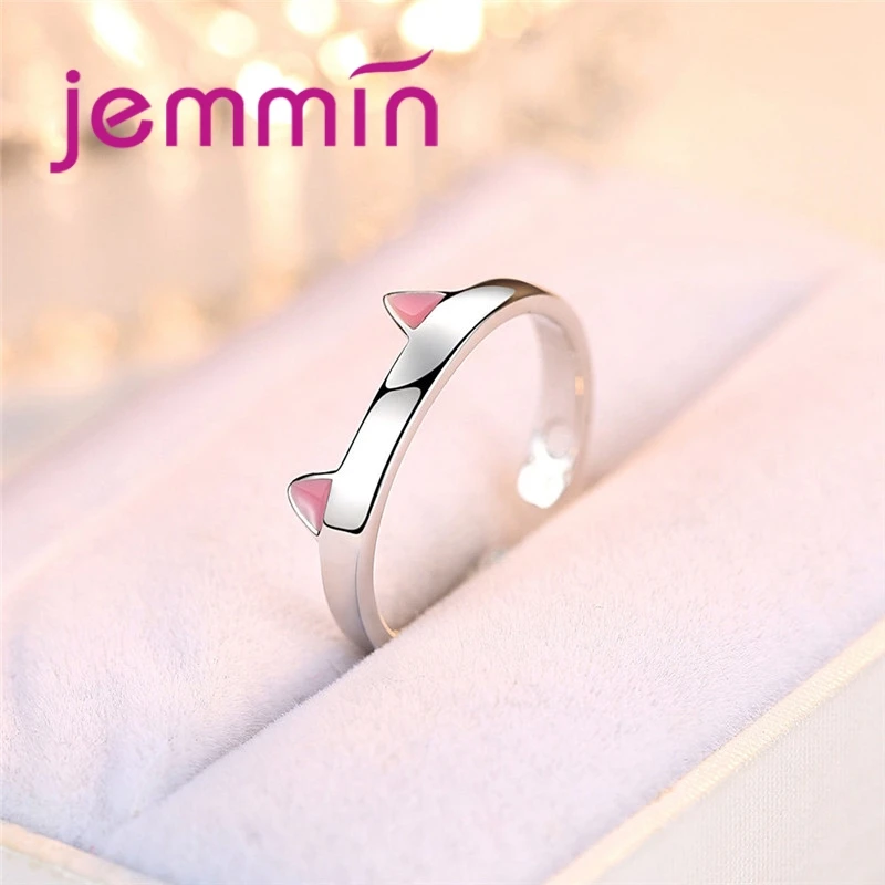 Exquisite Lovely Cat 925 Sterling Silver Needle Animal Opan Finger Rings for Women Fashion Jewelry Best Lovly Gift |