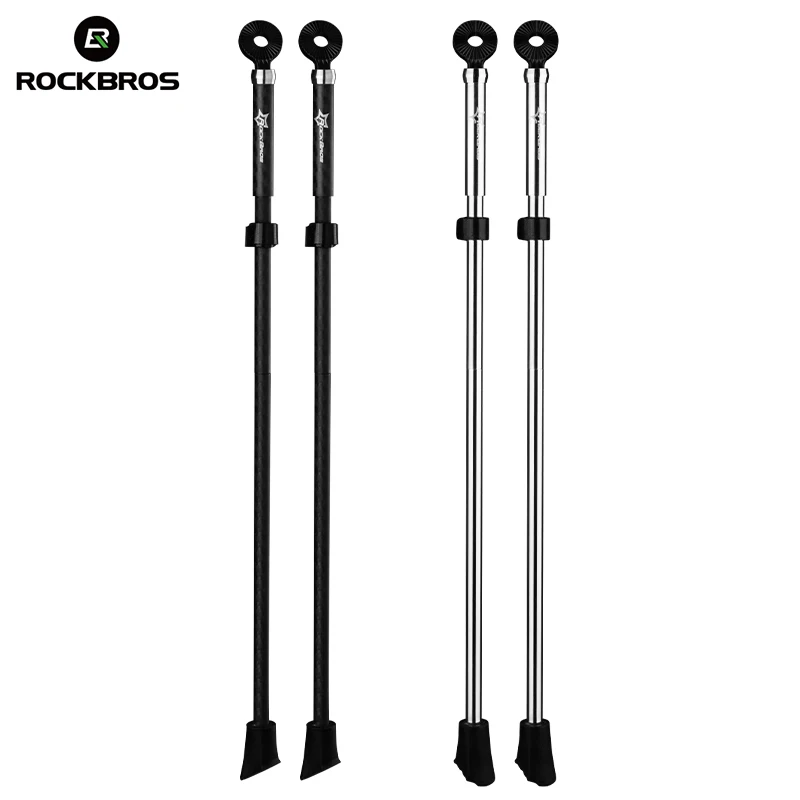 

ROCKBROS MTB Bicycle Kickstand Carbon Fiber /Aluminum Alloy Parking Rack Mountain Road Bike Kickstand Cycling Bike Accessories