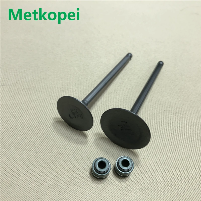 Мотоцикл GS200 DR200 QM200GY GXT200 DR200 5,5 мм клапан двигателя Впускной/выпускной стержень с сальником для Suzuki 200cc GS GXT DR 200