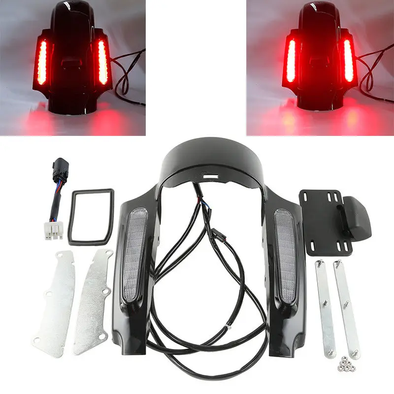 Комплект передних крыльев мотоцикла для Harley Touring Electra Glide Street FLHR FLHT FLHX 2009 2013|set| |