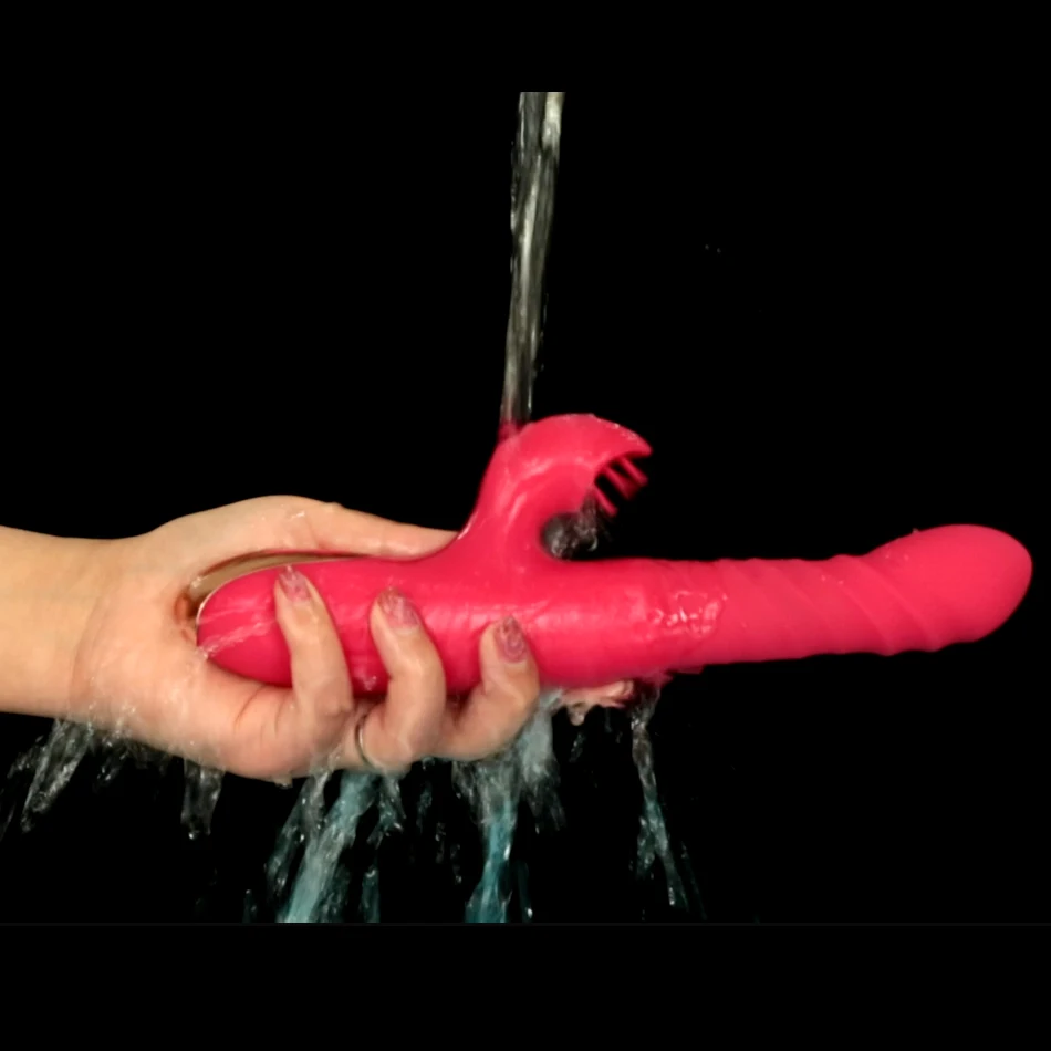 Автоматический телескопический Вибратор-стимулятор орального секса для