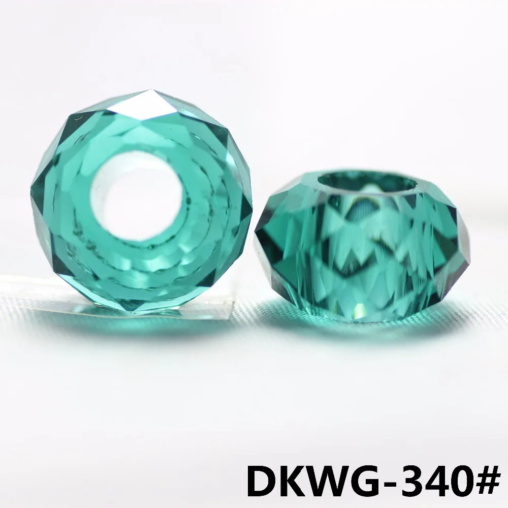 ZHUBI Glass Spacer Round 8*14MM Crystal Rondelle With Large Hole Beads DIY Wholesale Jewelry Materials Making Bracelet | Украшения и