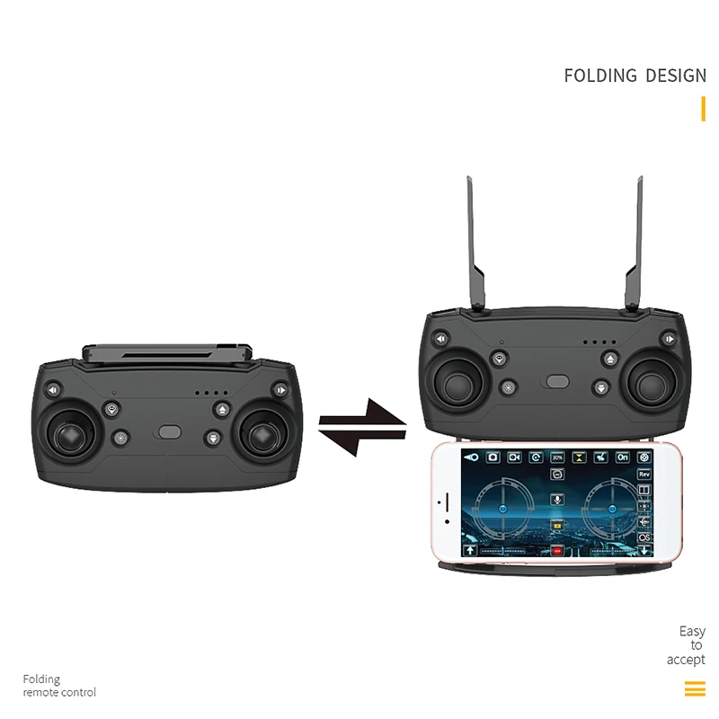 New Professional Foldable HD Camera Drone Wifi FPV 480P/720P Wide-Angle 16 Mins Flight Time Headless Mode Quadcopter | Электроника
