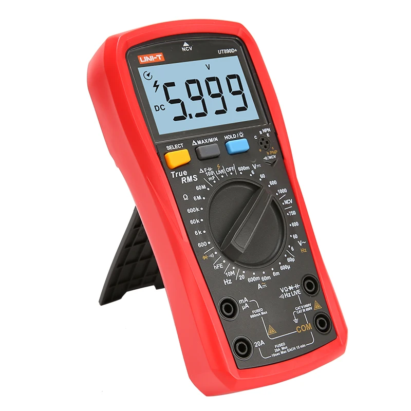 UNI-T UT890D +/UT890C Цифровой мультиметр Ручной диапазон true RMS цифровой электрический