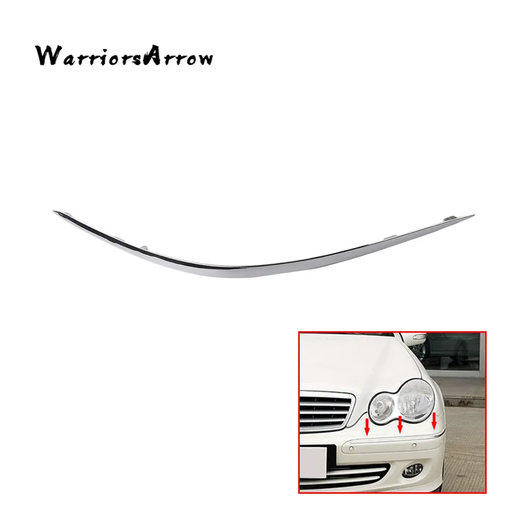 Передний бампер WarriorsArrow хромированная полоса облицовка левого края для Mercedes-Benz