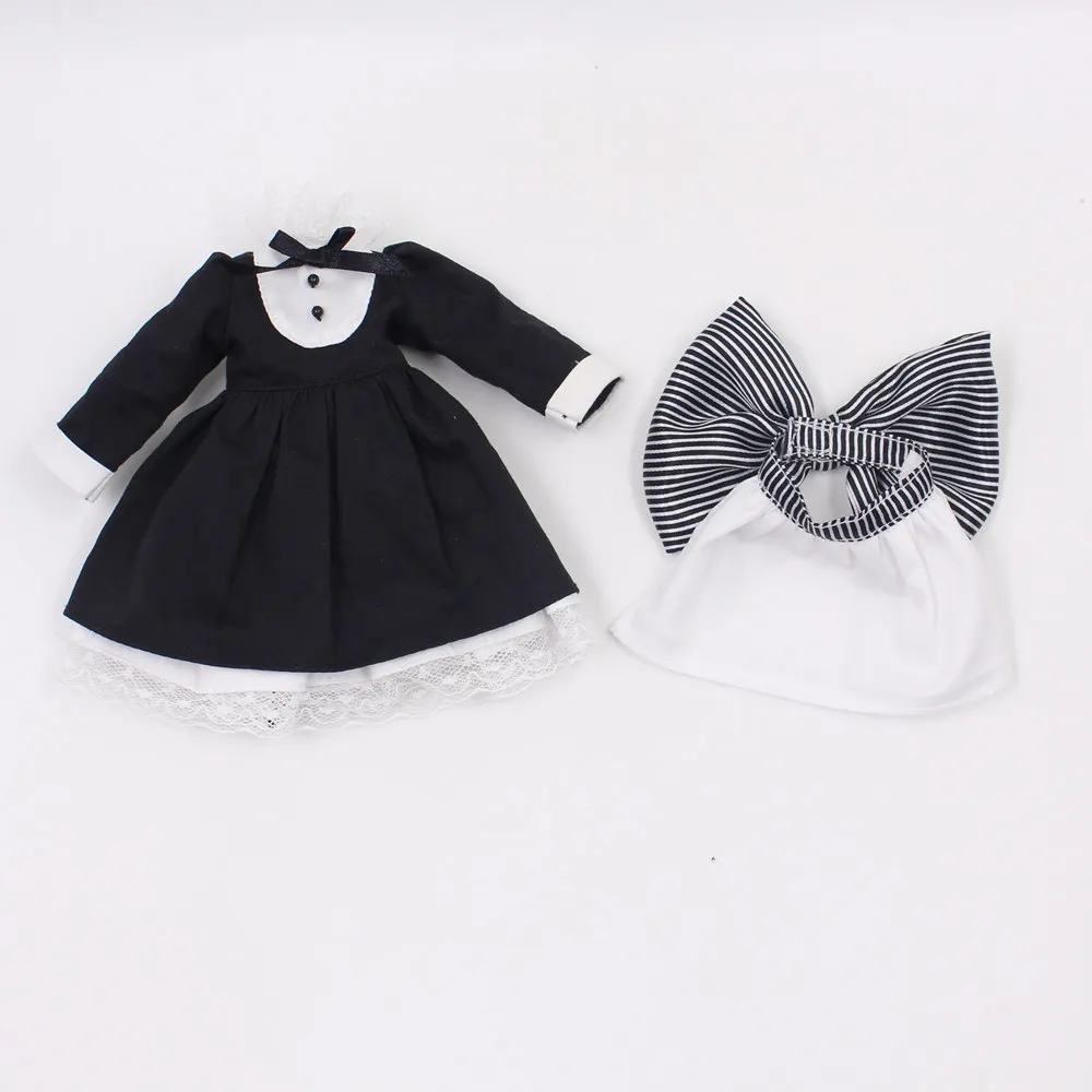 Blyth кукольная одежда черного цвета, костюм для косплея, подходит для куклы 1/6 года, обычной куклы, куклы-шарниры, ледяной, jecci five