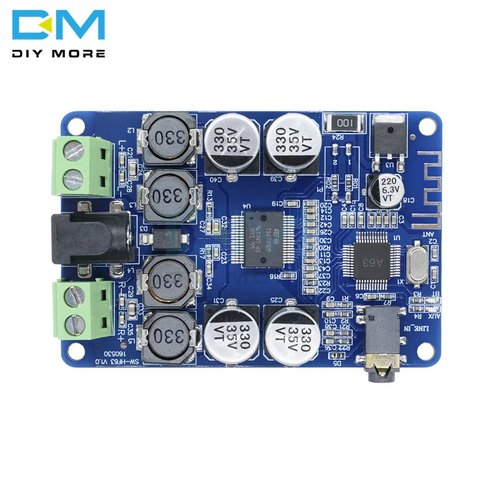 TDA7492P Bluetooth V2.1 Аудио приемник усилитель мощности плата с AUX двойной 2X25 Вт модуль Diy электронная печатная плата