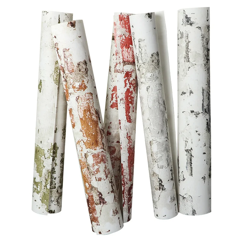 3D кирпичная настенная бумага Современная гостиная ресторан кафе магазин одежды