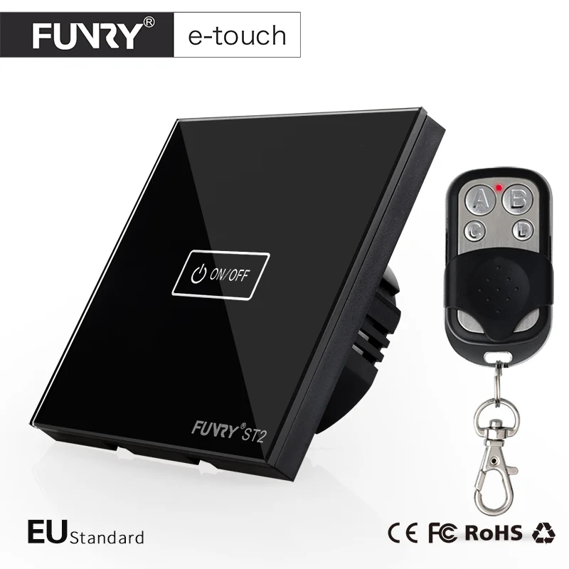 Funry ST (2nd поколения) настенный выключатель света ЕС 1gang 1 Путь сенсорный поддержка