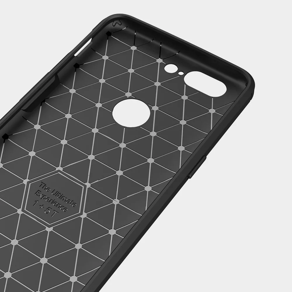 Чехол для OnePlus 5 T чехол из углеродного волокна тонкий 3 3T Мягкий Силиконовый