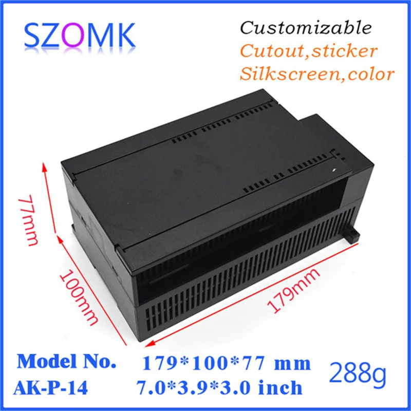 Корпус прибора из черного пластика abs РАСПРЕДЕЛИТЕЛЬНАЯ КОРОБКА ПЛК (1 шт.) 179*100*77