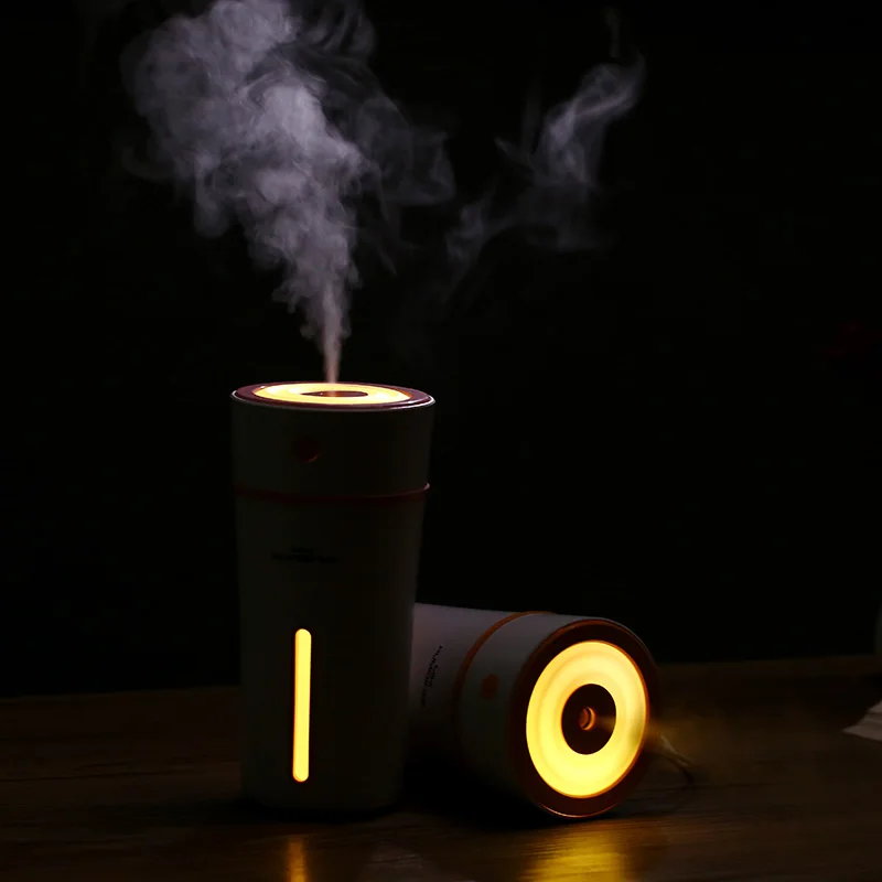 Новый Колор Кап Хумидификатор Мини Ультразвуковой Увлажнитель Воздуха с LED Магическим Светом Диффузор Ароматических Масел USB Опрыскиватель для Автомобиля Освежитель Воздуха.