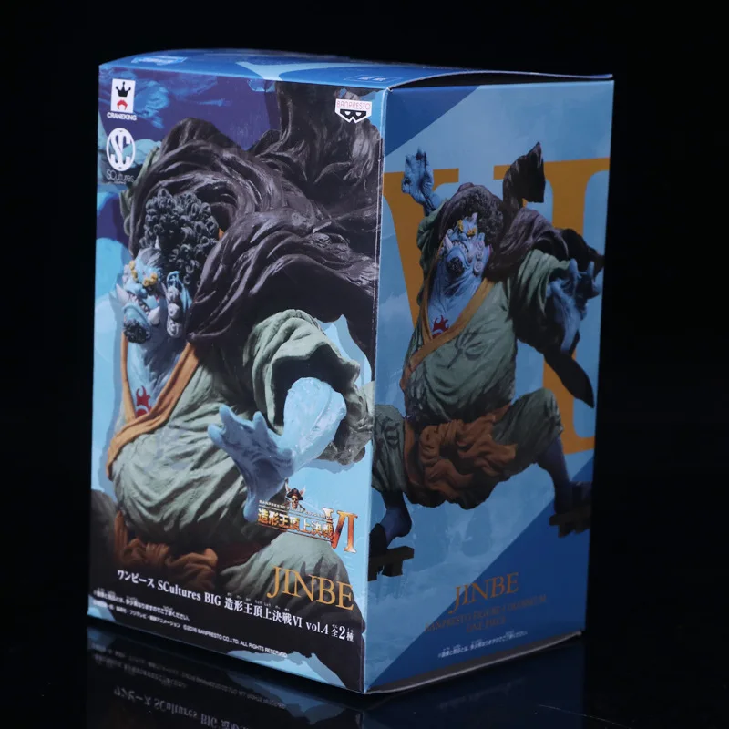 Аниме One Piece SCultures BIG Vol.4 Jinbe ПВХ Фигурки Коллекционная модель детские игрушки Кукла
