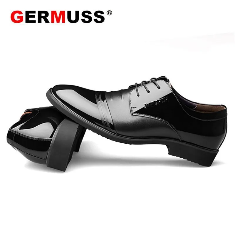 Новинка 2018 мужские туфли-оксфорды деловые офисные кожаные туфли на шнуровке