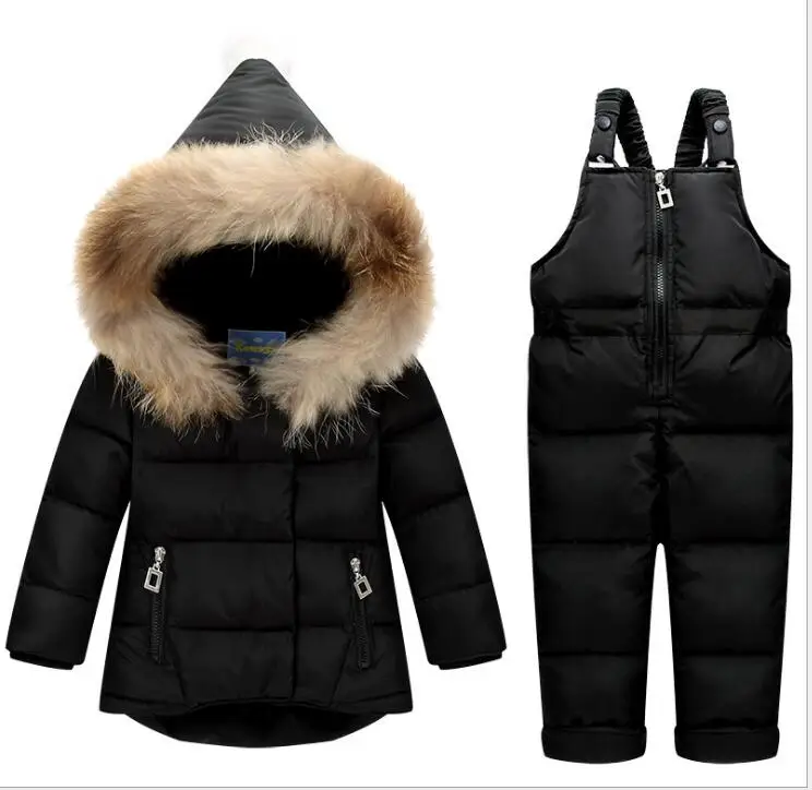 Фото Детский зимний комплект из куртки и брюк на утином - купить