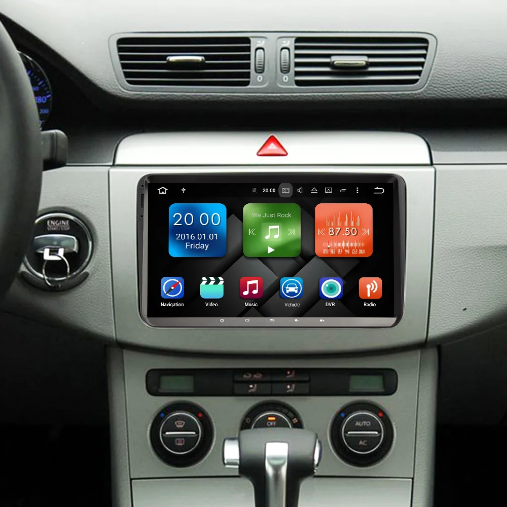 Eunavi 2 din 9 ''Android 0 4G ram Автомагнитола Стерео gps Navi для VW Passat B6 CC Polo GOLF 5 6 Touran Jetta Tiguan