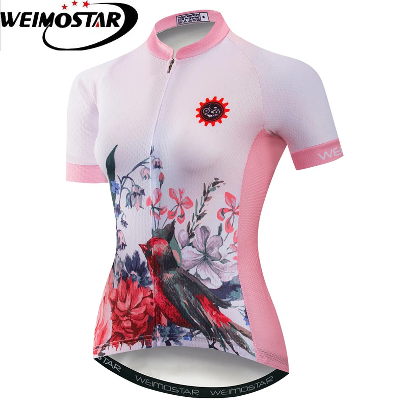 

Weimostar Team Cycling Jersey Women Summer Short Sleeve Bicycle Cycling Clothing Quick Dry mtb Bike Jersey Shirt Ropa Ciclismo