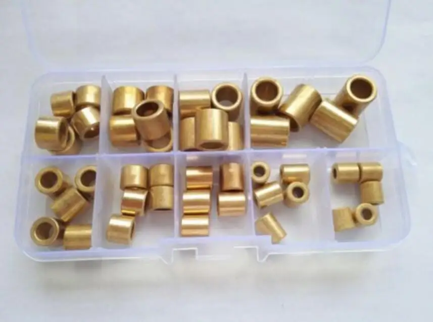 45 шт. 8 мм-15 мм Порошковая металлургическая нефть медная втулка Подшипник