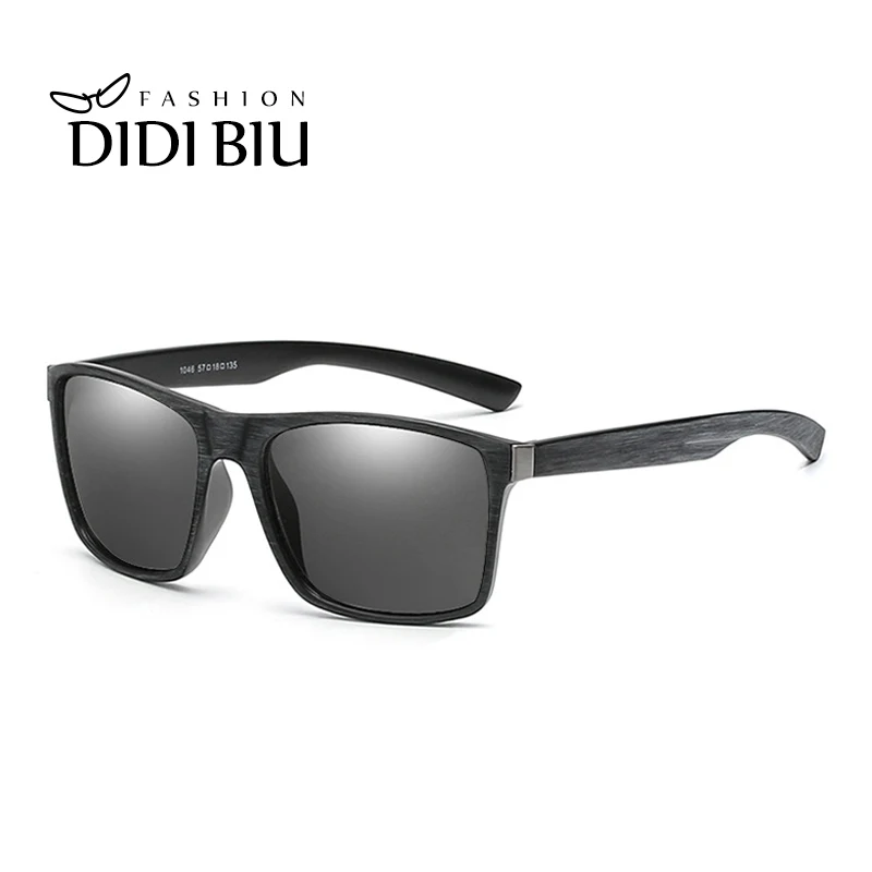 Винтажные квадратные поляризационные солнцезащитные очки мужские брендовые