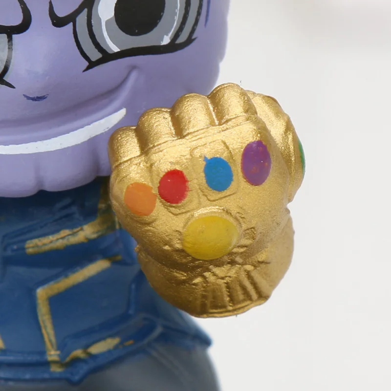8 шт./компл. с принтами "Marvel", "Мстители", завершающей аниме танос Капитан Америка «Железный человек», «Человек-паук», «Халк», Капитан Америка Тор фигурка игрушки