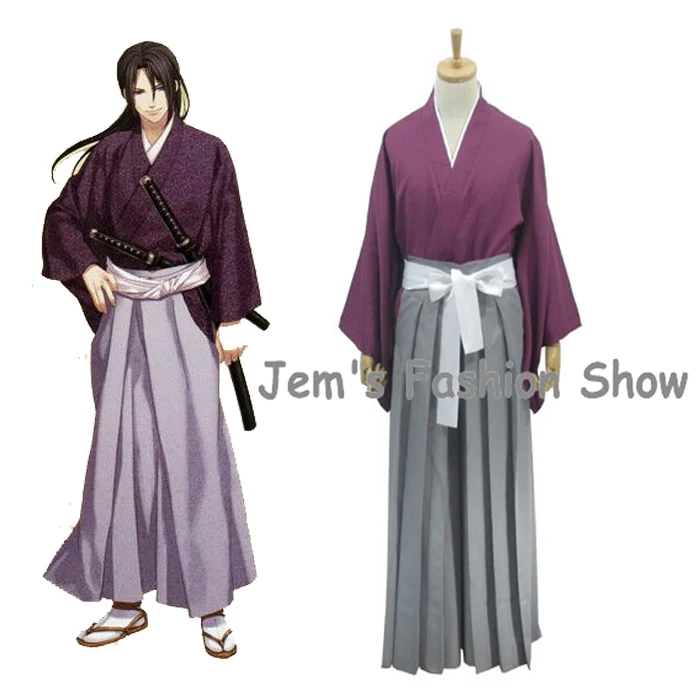 Костюмы для косплея Аниме Hakuouki Hijikata Toshizo одежда ролевых игр на Хэллоуин топ и