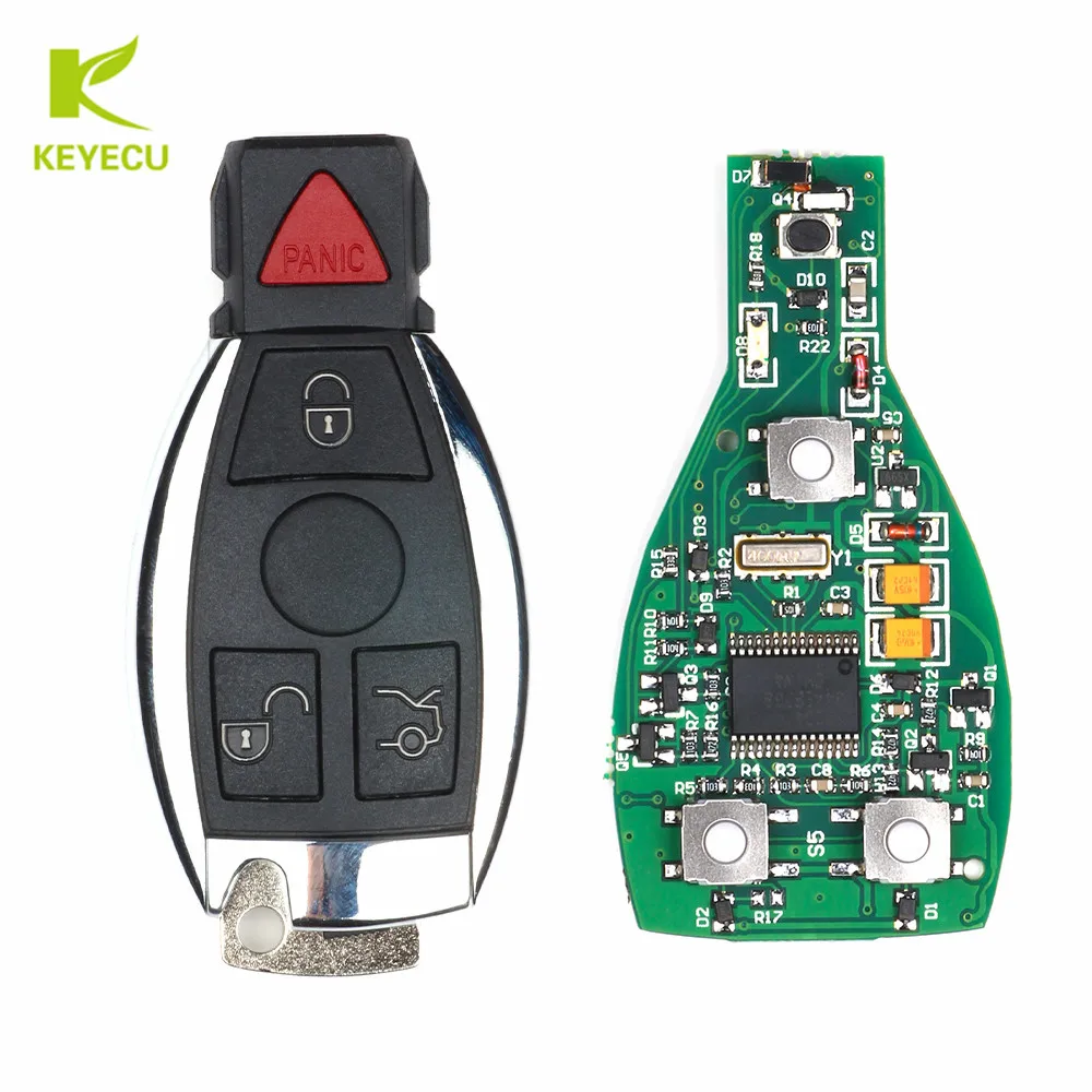 Запасная деталь KEYECU 3 + 1 Кнопка 315 МГц с чипом для Mercedes Benz W169 W211 W212 IYZ3312|button