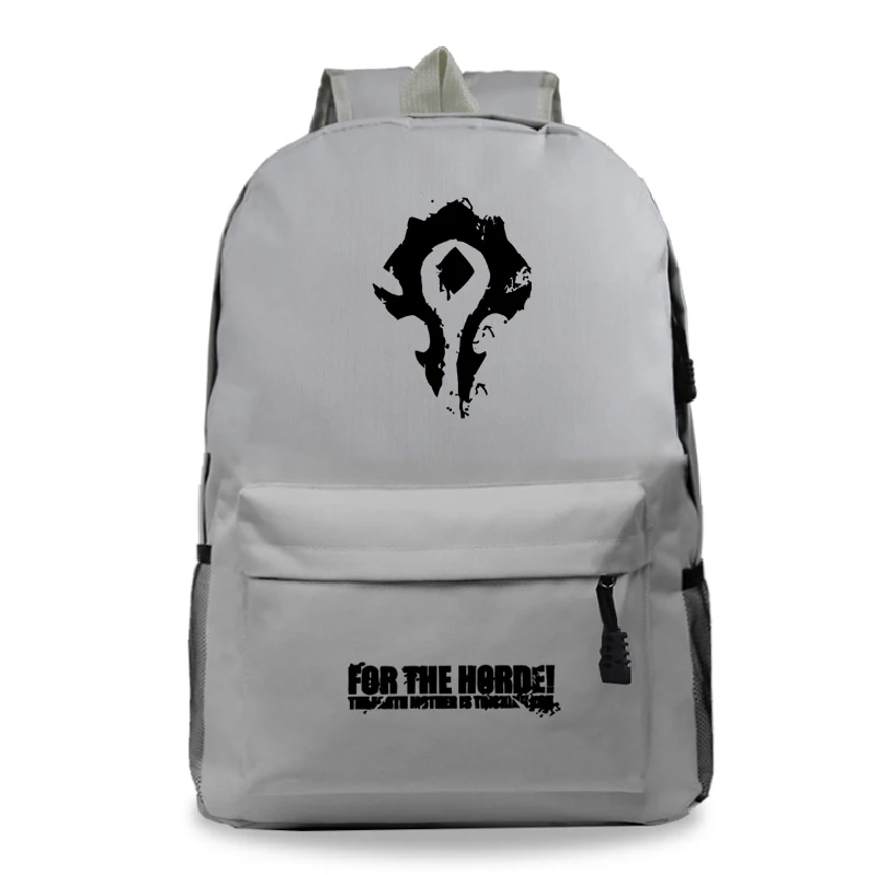 Рюкзак World of Warcraft для студентов Орды, рюкзак Mochila с новым рисунком для мужчин и женщин, рюкзак для путешествий