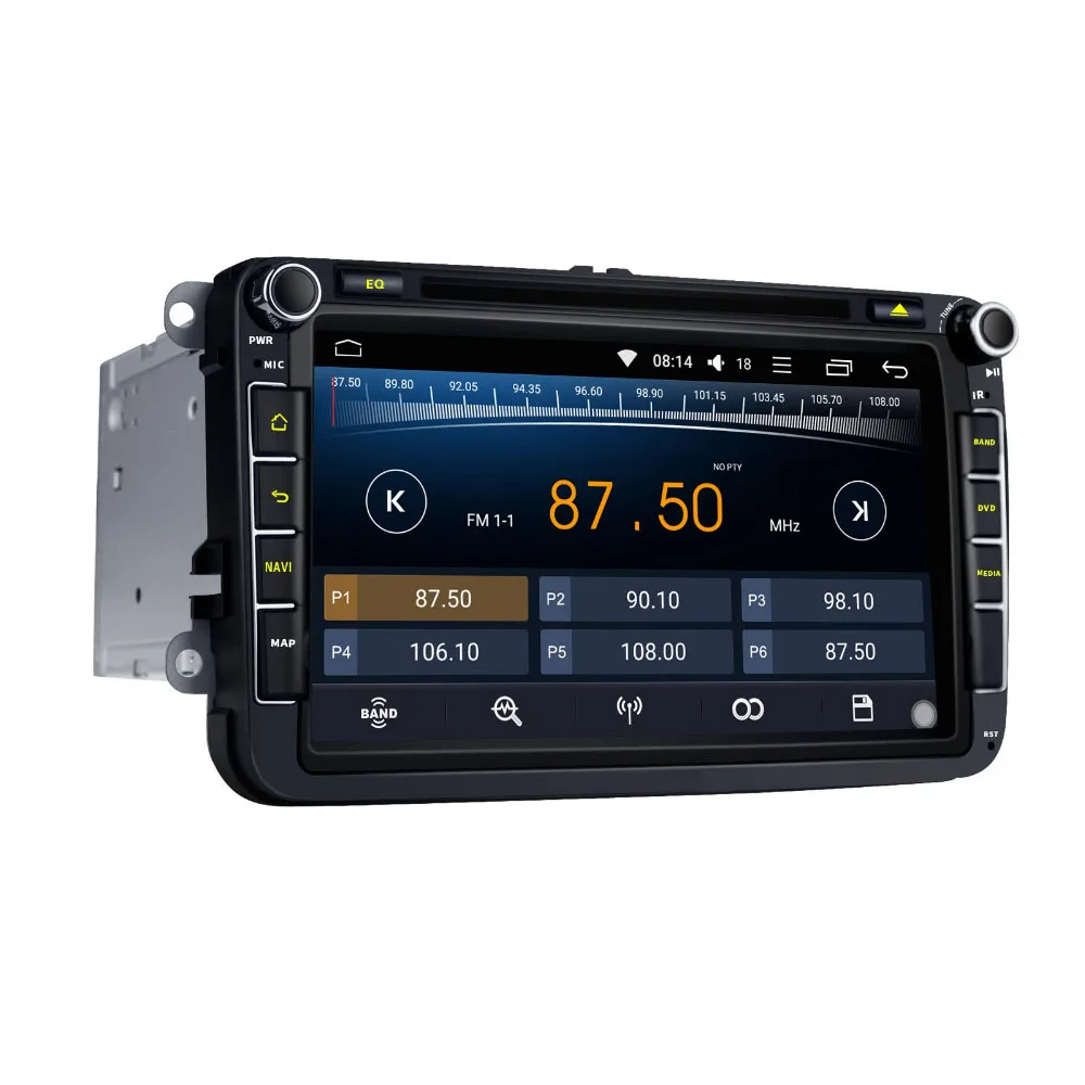 ARKRIGHT Android 8 1 2 Din встроенный DSP &quotHD GPS Wifi автомобильное радио для Volkswagen