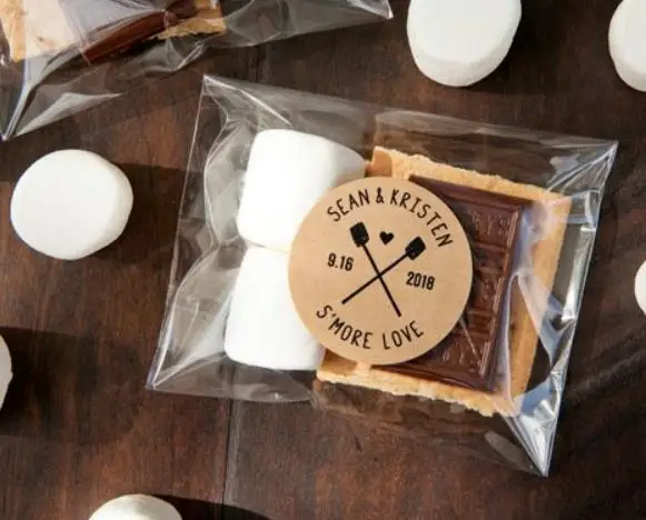Персонализированные s'more любовь сувениры Кемпинг свадебный душ conffee чай пользу