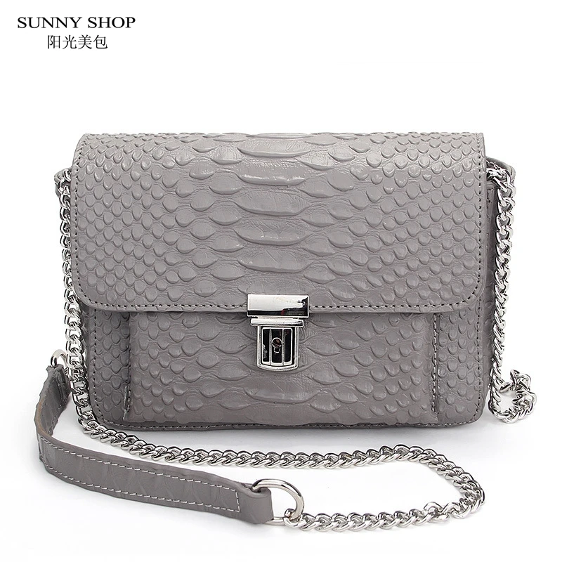 SUNNY SHOP американская брендовая дизайнерская Роскошная мини кожаная сумка