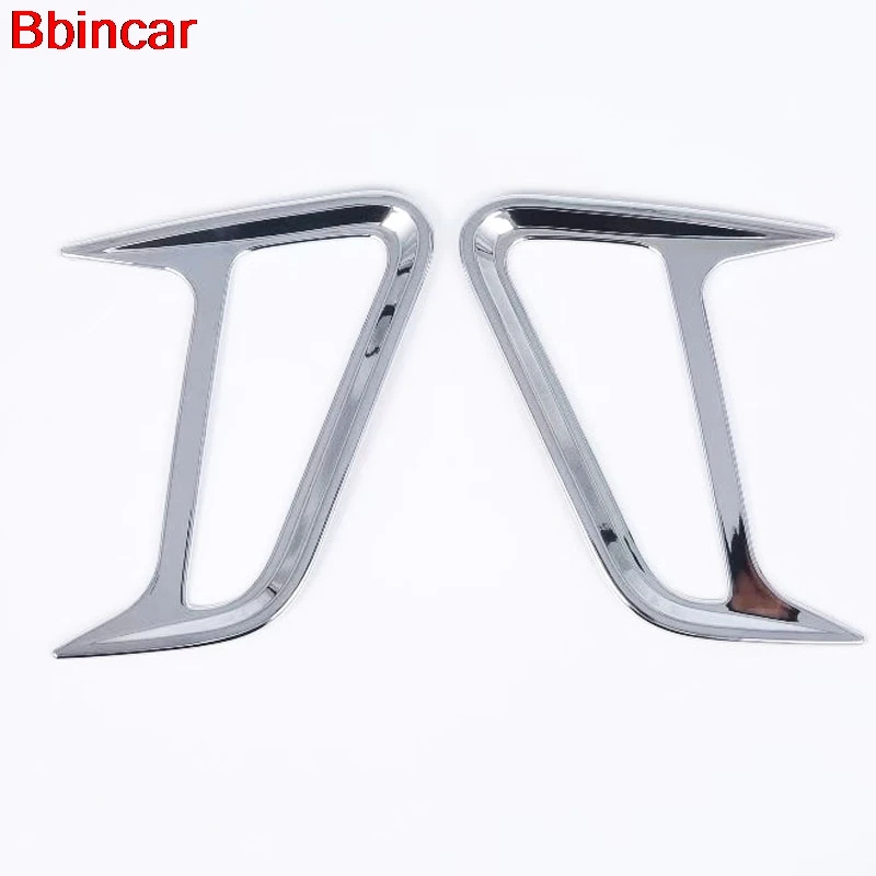 Bbincar для Hyundai Kona Encino 2018 2019 ABS Хромированная передняя сторона Truning Light Cover Frame Trim