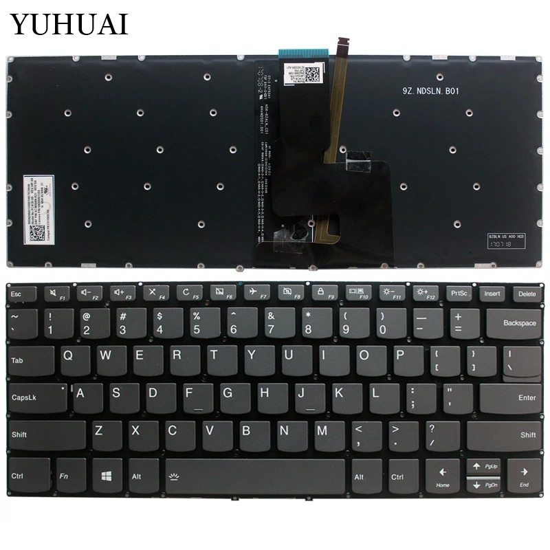Новая клавиатура для ноутбука lenovo FLEX 5-1470 Flex 5-1570 Flex 5-1570 US клавиатура с подсветкой