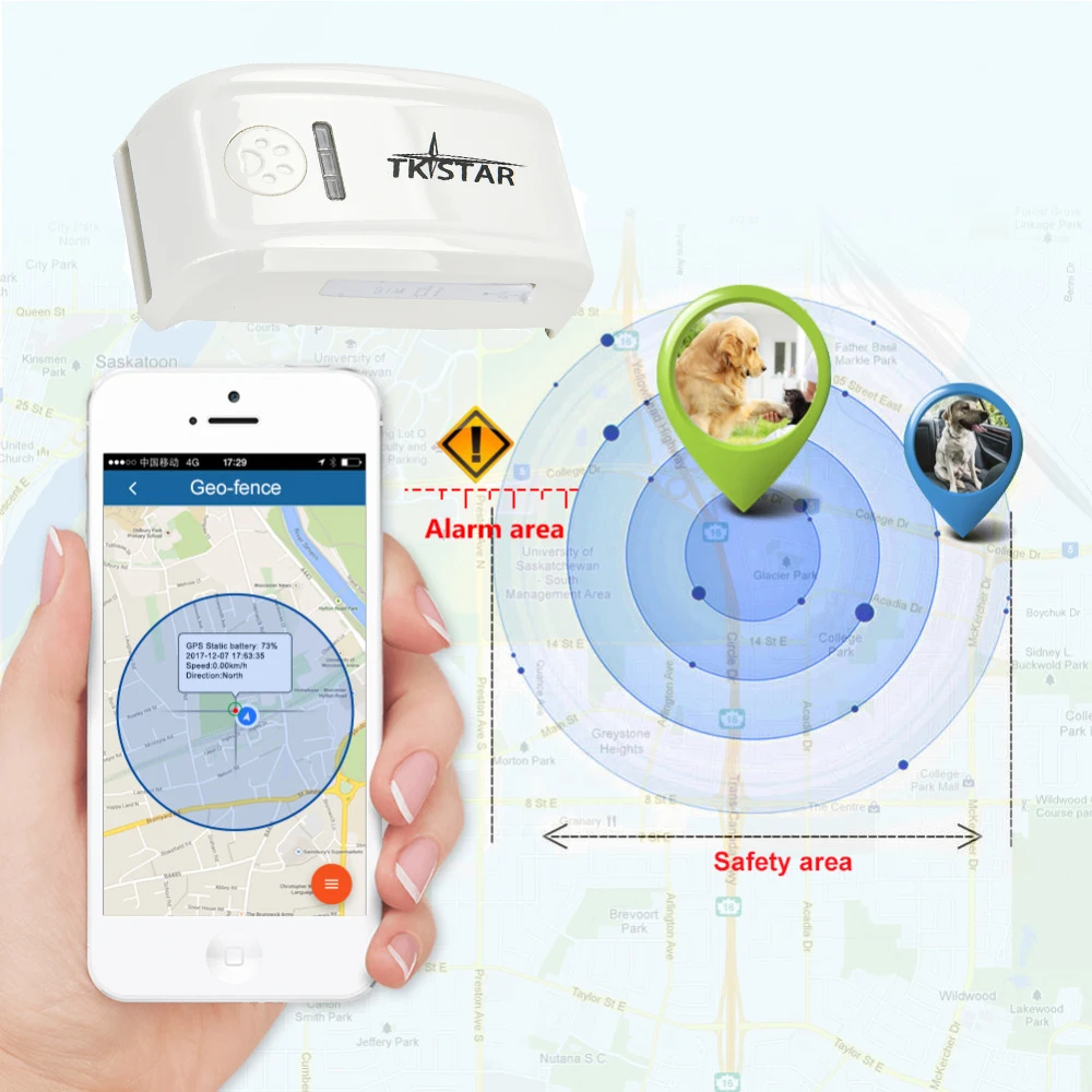 GPS трекер TKSTAR TK909 для домашних животных локатор отслеживания маршрута история