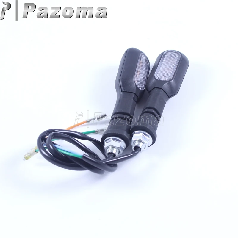 

Универсальный указатель поворота для мотоцикла, черный фонарь с поворотником для Harley, Honda, Kawasaki, Cafe Racer, 10 мм