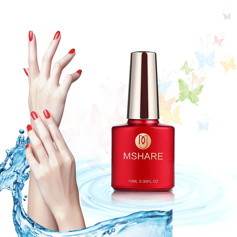 УФ светодиодный Гель лак MSHARE 10 мл для ногтей|base coat|led uv gel lacquernail base coat |