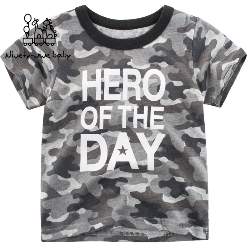 

Baby Boys Clothes T Shirt Cotton Camouflage Short Sleeve T-shirt Kid Boy Gril Casual Cute T-shirt 2-8Y Shirt Summer New Clothes