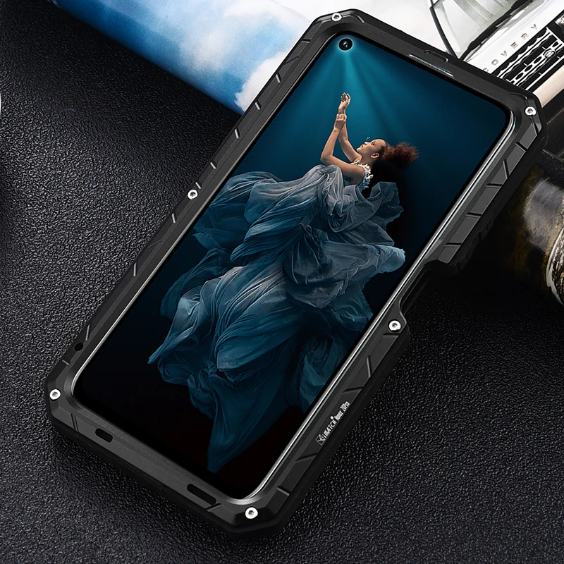 Повседневный водонепроницаемый чехол для huawei Honor 20 Pro противоударный сверхмощный силиконовый алюминиевый металлический чехол для Honor 20 20 Pro Чехол