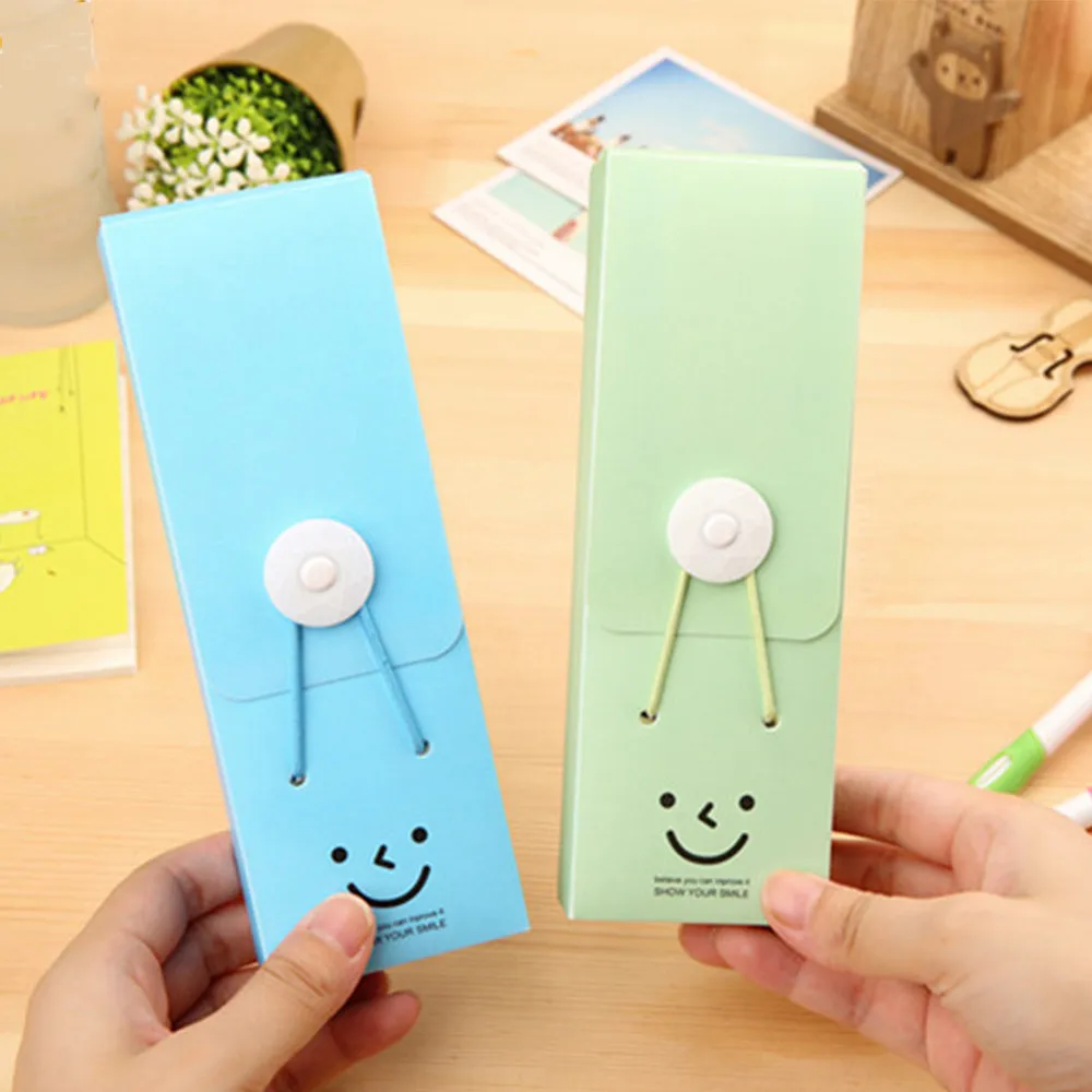 Student Kids Cute Candy Color Plastic Simple Pen Pencil Case | Канцтовары для офиса и дома