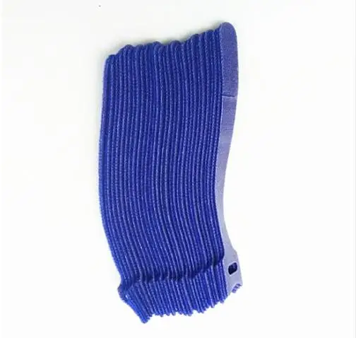 Blue 15cm 20 шт многоразовая текстильная застежка с отверстиями для ушей Т-образная клейкая крепежная лента самоклеящийся крючок и петля крепежа волшебная лента галстук - Цвет: Blue 15cm