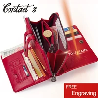 contactss 2021 women short wallets genuine leather woman wallet zipper coin purse with card holder money bags large capacity