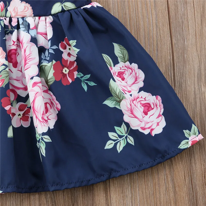 

Lovely Girls Dress Bohemia Style Dresses Girls Sleeveless Floral Backless Dress For Kids Baby Girls Clothes