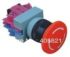 AVW-411 красный гриб головка Аварийная остановка кнопка переключатель 1NO + 1NC 22 мм |