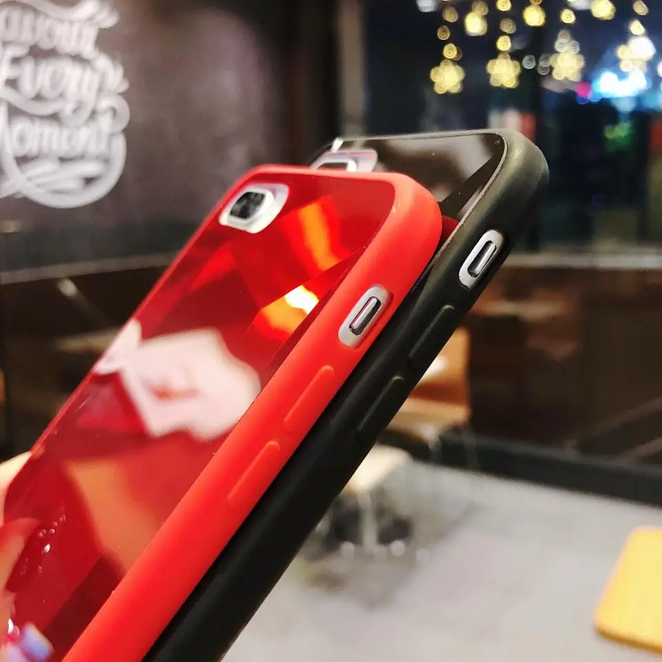 Чехол для Apple iPhone 8 7 6S 6 Plus Модный Блестящий чехол с 3D алмазным узором милый
