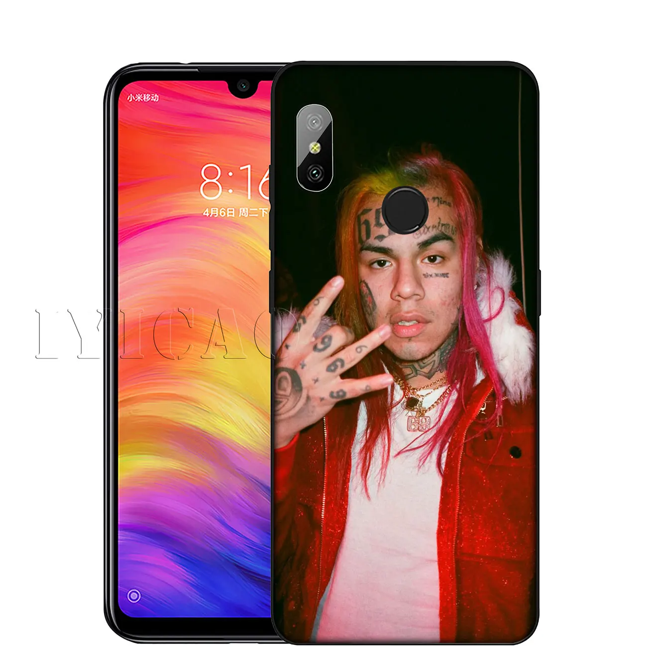 IYICAO 6ix9ine Tekashi69 Hip Hop Soft Silicone Phone Case for Xiaomi Mi 10 9 9T CC9 CC9E 8 SE A3 Pro A1 A2 Lite 6 pocophone f1 |
