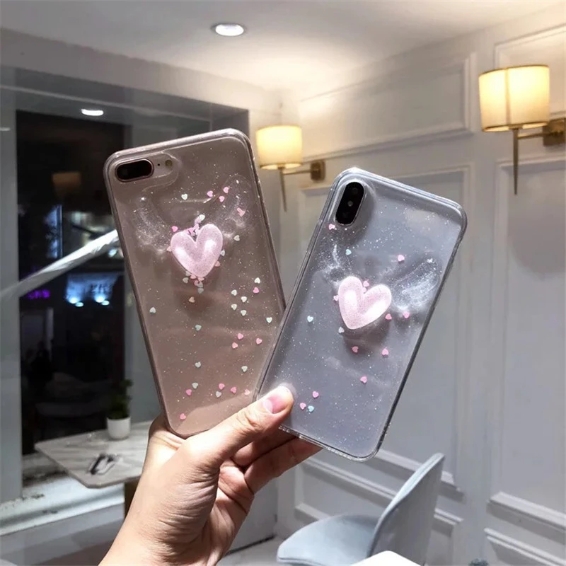 Новый чехол love wings для iphone X XR XS Max 8 7 6 6s Plus | Мобильные телефоны и аксессуары