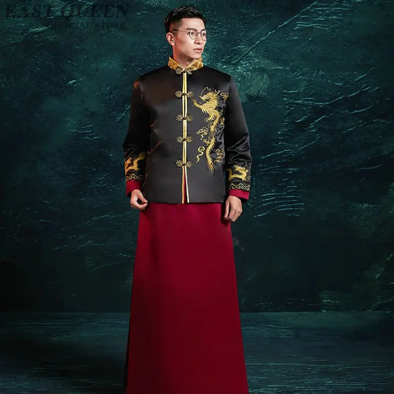 Традиционное китайское свадебное платье Hanfu мужское с вышивкой дракона из Шанхая