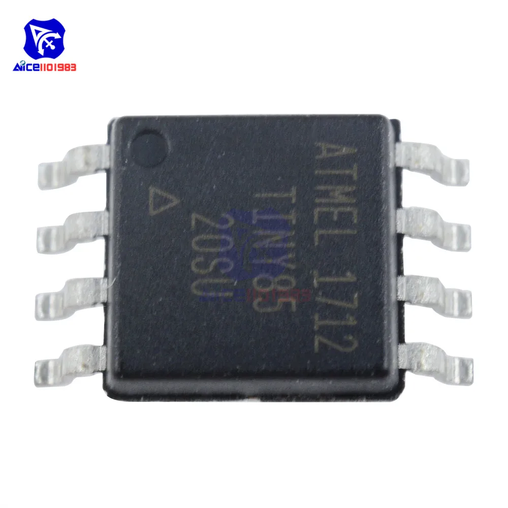 10 шт./партия оригинальные интегральные микросхемы ATTINY85-20SU ATTINY85 8 бит соп-8 IC AVR MCU 8 к 20 МГц 8SOIC микроконтроллер IC
