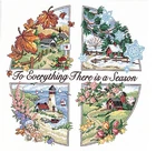 Новые 14ct Счетный крест, сезон для все Весна; Лето; Осень; Зима; Четыре Живописный пейзаж, Набор для вышивания