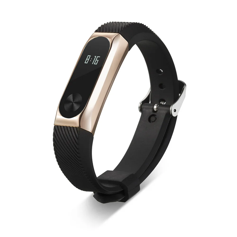 Сменный мягкий силиконовый ремешок для Xiaomi Mi band 3 2 1 наручных часов с