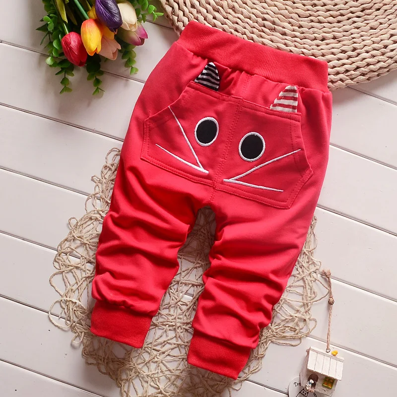Pantalones de algod&oacute;n con dibujos animados para beb&eacute;, pantal&oacute;n de 0 a 3 a&ntilde;os, novedad de primavera, 2016-3